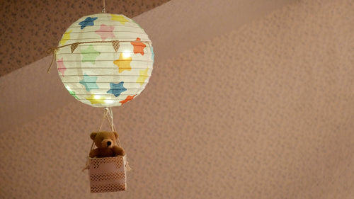 Globo aerostático lámpara